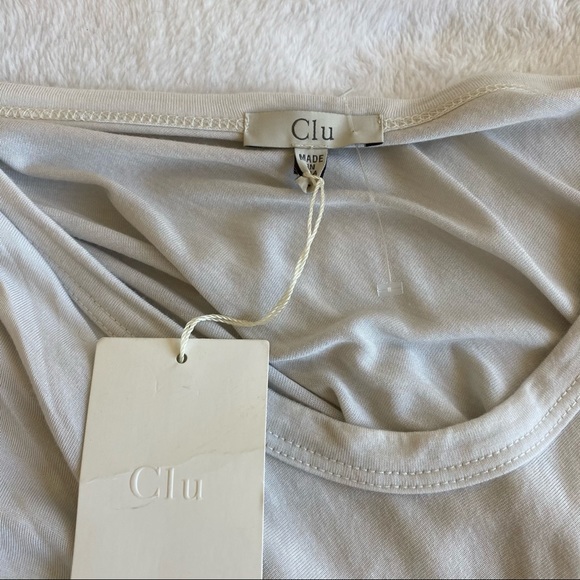 CLU Los Angles Drape Twist T-shirt Dress | L - Picture 5 of 14